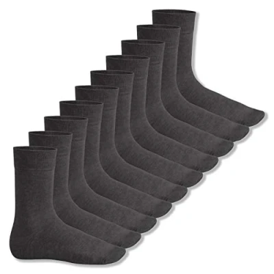 Abbildung von Footstar Herren &amp; Damen Baumwollsocken (10 Paar) Klassische Socken aus Baumwolle Everyday! Anthrazit 43 46