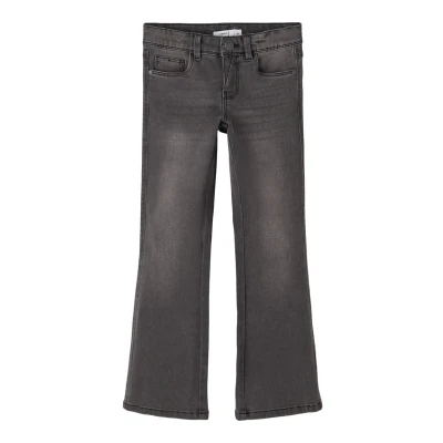 Abbildung von NAME IT Mädchen NKFPOLLY Skinny Boot Jeans 1142 AU NOOS Jeanshose, Dark Grey Denim, 140