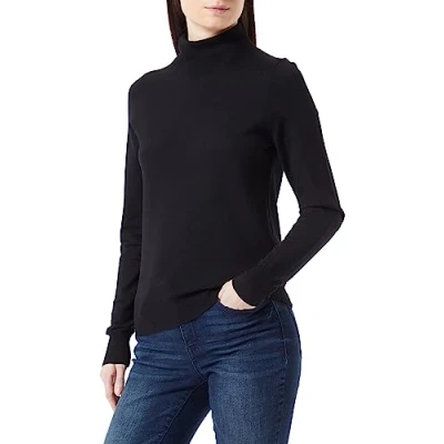 Abbildung von s.Oliver Feinstrickpullover mit Rollkragen Black 36