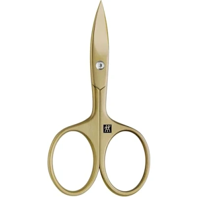 Abbildung von ZWILLING Nagelschere (Scharfe, leicht gebogene Schneide mit Mikrozahnung, Hypoallergen, für Finger und Fußnägel), Premium, Gold, 90 mm