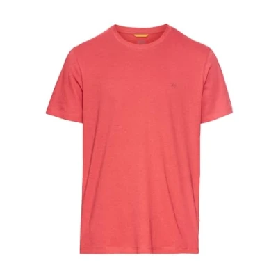 Abbildung von camel active Herren Basic T Shirt aus Reiner Baumwolle Rot, Menswear M