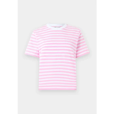 Abbildung von ONLY Onllivina TEE Tshirt print, Damen, Größe: XS, Bonbon/white