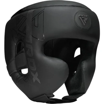 Abbildung von RDX Kopfschutz Boxen für Kickboxen, Kampfsport, MMA Training, Maya Hide Leder Kara Sparring Thaiboxen Kopfschützer, Boxhelm Krav MAGA Muay Thai, Karate und Taekwondo Headgear (MEHRWEG)