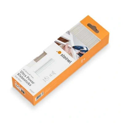 Abbildung von Steinel 6730 Klebesticks Ultra Power, 7 mm Durchmesser, 40 Sticks, 240g, universeller Schmelzkleber für feste Verbindungen, Farblos