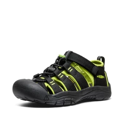 Abbildung von Keen Newport H2 Youth Unisex Trekkingsandale für Kinder, Größe: 37, Black/lime green Schuhe