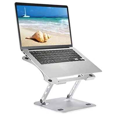 Abbildung von Usoun Laptop Ständer, Einstellbar Notebook ergonomischer Computerständer für den Schreibtisch, Verstellbarer Ständer kompatibel MacBook Air/Pro, Dell, HP, Lenovo, 10 17&quot; Laptops