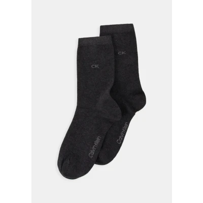 Abbildung von Calvin Klein Underwear Women SOCK 2 PACK Socken, Damen, Größe: 37 41, Dark grey melange