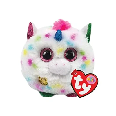 Abbildung von TY 42512 Harmonie Unicorn Puffies Einhorn Plüschtier, Mehrfarbig, 7cm