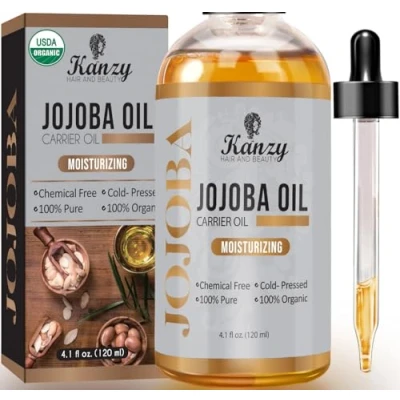 Abbildung von Kanzy Jojobaöl &amp; Hagebuttenöl Bio Kaltgepresst (120 ml, Jojobaöl)