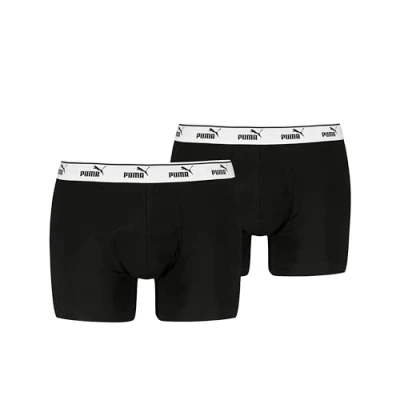 Abbildung von PUMA Men&#039;s Elements Boxer, Black, M (2er Pack)