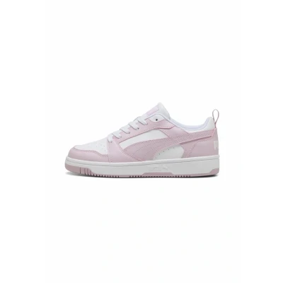 Abbildung von Puma Rebound V6 Low Unisex Sneaker, White Rose Mauve, 40.5 EU