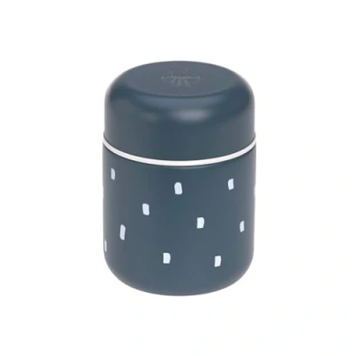 Abbildung von LÄSSIG Baby Kinder Thermo Warmhaltebox Brei Snacks auslaufsicher Edelstahl 350 ml/Food Jar Happy Prints midnight blue