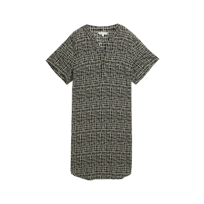 Abbildung von TOM Tailor Freizeitkleid, Damen, Größe: 40, Abstract black grid design