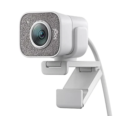 Abbildung von Logitech Streamcam Webcam für Live Streaming und Inhaltserstellung, Vertikales Video in Full HD 1080p bei 60 fps, Smart autofokus, USB C, YouTube, Gaming Twitch, PC/Mac Weiß