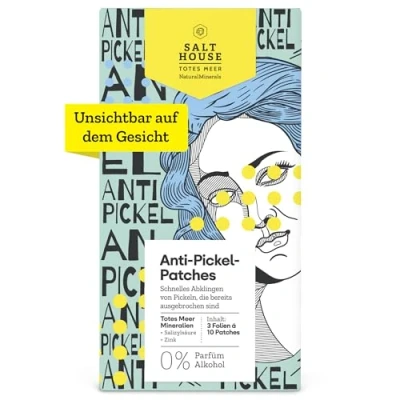 Abbildung von Salthouse Natural Minerals Anti Pickel Patches, trocknet aus und reduziert Rötungen, mit Salizylsäure, 30 Patches