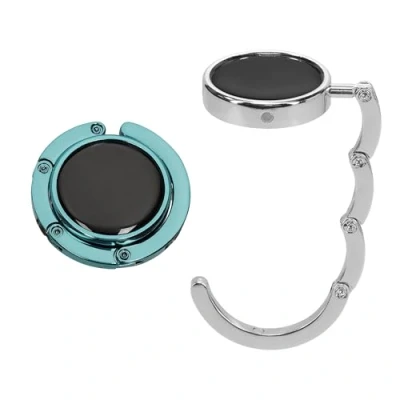 Abbildung von kwmobile Taschenhalter für Tisch 2X Faltbare Antirutsch Handtaschenhalter Haken Taschen Aufhänger Geschenkidee Gadgets Frauen Taschenhaken Set