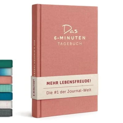 Abbildung von 6 Minuten Tagebuch für Erwachsene (Das Original) Dankbarkeitstagebuch, Wissenschaftlich Fundiertes Journal Buch Achtsamkeitstagebuch Mehr Resilienz &amp; Selbstliebe