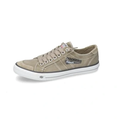 Abbildung von Dockers by Gerli Herren Low Top Sneaker, Männer Halbschuhe,schnürschuhe,schnürer,Business,Freizeit,straßenschuhe,Sand,43 EU