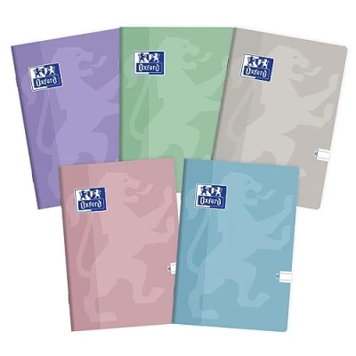 Abbildung von Oxford Touch Pastel Notizbuch A5, 60 Blätter, liniert, 5 Stück Packung Farbenmix