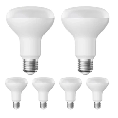 Abbildung von ledscom.de 6 Stück E27 LED Leuchtmittel, R80, warmweiß (2700 K), 10 W, 935lm, matt