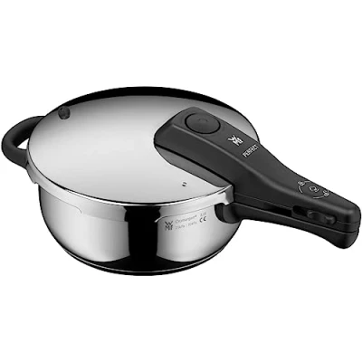 Abbildung von WMF Perfect One Pot Schnellkochtopf Induktion 3l, Dampfkochtopf, großes Kochsignal, 2 Kochstufen, abnehmbarer Deckelgriff, Cromargan Edelstahl