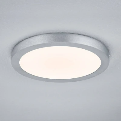Abbildung von Paulmann 70655 LED Panel Lunar rund 300mm 17W 230V Chrom matt Alu Deckenaufbauleuchte Deckenleuchte Deckenlampe