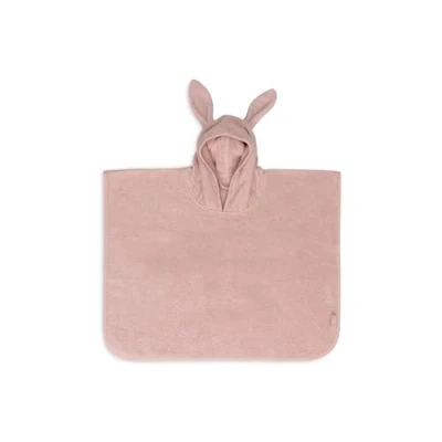 Abbildung von Jollein Badeponcho Kinder 1 4 Jahre Terry, Wild Rose 100% Baumwolle Frottee OEKO TEX Zertifiziert Mit Kapuze Ohren für Mädchen und Jungen