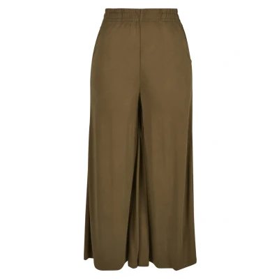 Abbildung von Urban Classics Culotte Stoffhose, Damen, Größe: XS, Summerolive