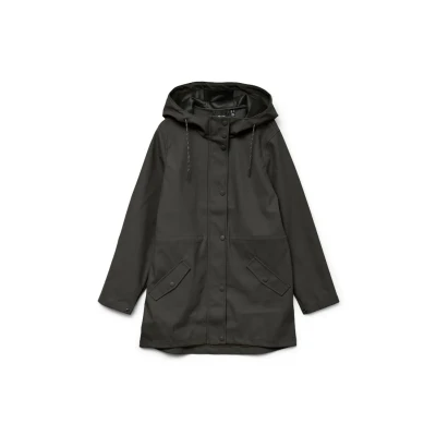 Abbildung von VERO MODA Damen Regenjacke VMMalou wasserabweisender Parka mit Kapuze 10266982 peat L