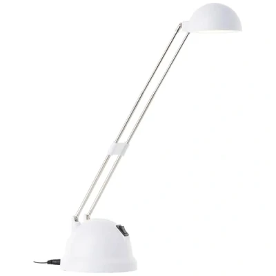 Abbildung von Brilliant Katrina LED Tischleuchte höhenverstellbar schwenkbar weiß Büro 600 Lumen, 7,26 W, integriert, 40 x 11.5 44 cm