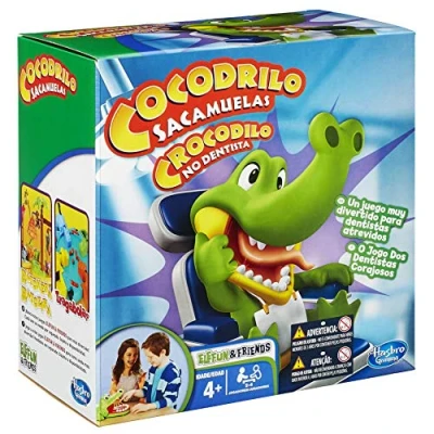 Abbildung von Hasbro Spiele Kroko Doc, Geschicklichkeitsspiel, Kinderspiel ab 4 Jahren