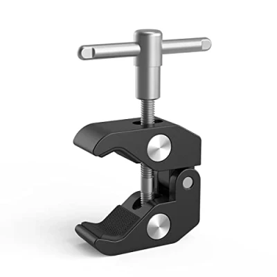 Abbildung von SMALLRIG Super Clamp Stativ Klemme mit 1/4 und 3/8 Gewinde, Superclamp Universal Befestigungs Mechanismus((Aluminium) für DSLR Rig 735