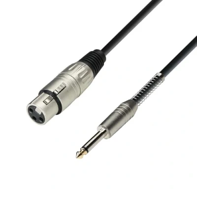 Abbildung von Adam Hall Cables K3MFP0600 Mikrofonkabel XLR female auf 6,3mm Klinke mono 6m