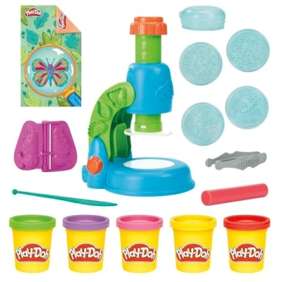 Abbildung von Play Doh Mikroskop mit Licht Spielset