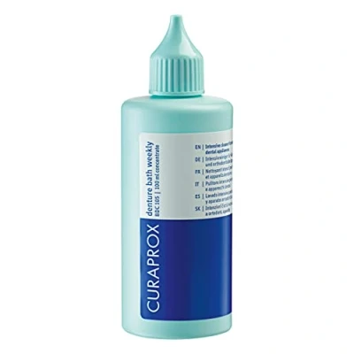 Abbildung von Curaprox Zahnspangen und Zahnprothesenreiniger BDC 105 Weekly, 100 ml