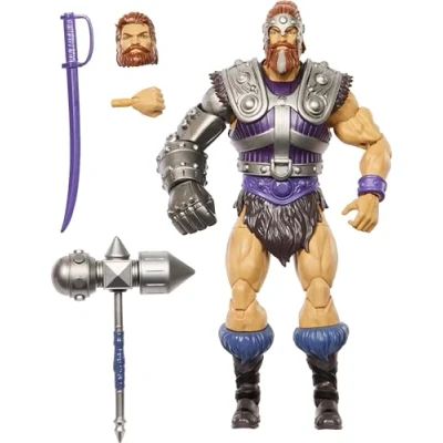 Abbildung von Masters of the Universe Masterverse Actionfigur ca. 18 cm, New Eternia Fisto, MOTU Spielzeugheld mit Eisenfaust, 30 Bewegungspunkte, JBP76, [Mehrfarbig]
