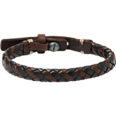 Abbildung von Fossil Brass Armband, Herren, Größe: One Size, Dunkelbraun