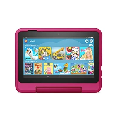 Abbildung von Kindgerechte Hülle für das Fire 7 Tablet (nur kompatibel mit der 12. Generation, 2022), Kinder ab 6 Jahren, Regenbogen Design