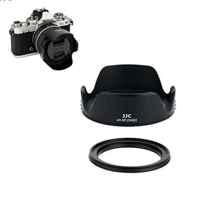Abbildung von JJC Gegenlichtblende mit 52mm Adapterring für Canon EF 40mm F2.8, FUJIFILM Fujinon XC 15 45mm F3.5 5.6, XF 18mm F2 R, Nikon NIKKOR Z Objektiv, 28mm F2.8 Objektiv (SE)