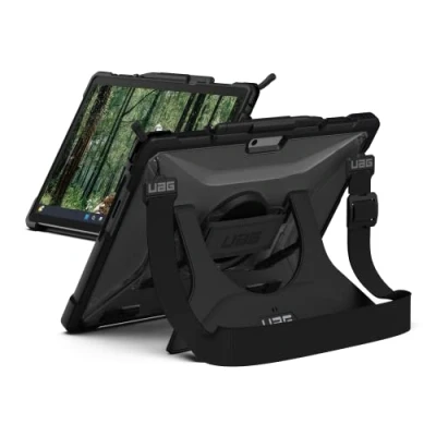 Abbildung von URBAN ARMOR GEAR Plasma Case Microsoft Surface Pro 11 / 10 9 Hülle [Designed for Zertifiziert, Handschlaufe &amp; Schultergurt, Type Cover/Surface Pen kompatibel] Ice