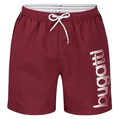 Abbildung von bugatti Herren Badeshorts in dunkelrot Größe XXXL 3XL