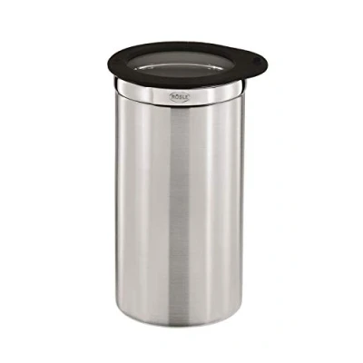 Abbildung von RÖSLE Kaffeedose mit Frischhaltedeckel, Hochwertige Dose zum Aufbewahren von 500 g Kaffee oder anderen Lebensmitteln, Edelstahl 18/10, spülmaschinengeeignet, 10 cm, Schwarz