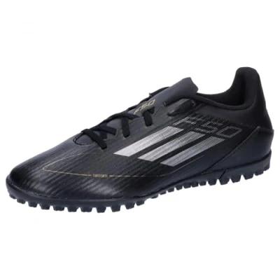 Abbildung von adidas Performance F50 CLUB TF Fußballschuh Multinocken, Herren, Größe: 42 2/3, Core black/iron metallic/gold metallic Schuhe
