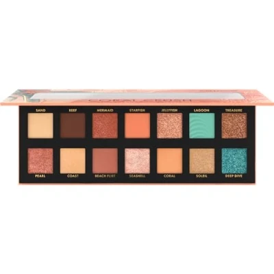 Abbildung von Catrice Coral Crush Slim Eyeshadow Palette, Lidschatten, Nr. 030, Mehrfarbig, 14 Farben, langanhaltend, vegan, ohne Mikroplastikpartikel, Nanopartikel frei, Parfüm, 1er Pack (10.6g)