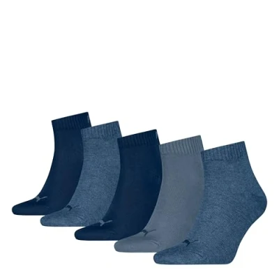Abbildung von PUMA Unisex Plain Quarter, Denim Blue New, 43/46 (5er Pack)