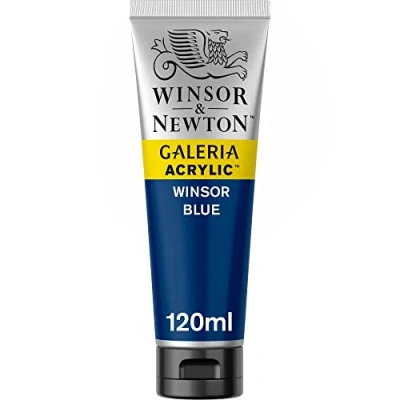 Abbildung von Winsor &amp; Newton 2131706 Galeria Acrylfarbe, hohe Pigmentierung, lichtecht, buttrige Konsistenz, 120 ml Tube Winsorblau