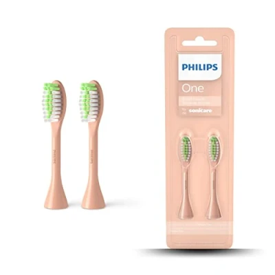 Abbildung von Philips One Bürstenköpfe für die elektrische Zahnbürste, Zweierpack, (Modell: BH1022/05)
