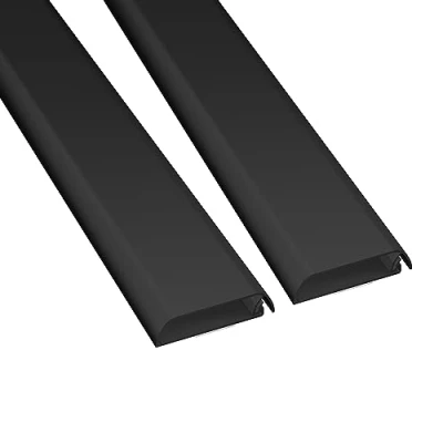 Abbildung von D Line TV Kabelkanal, Fernsehkabel Organiser, lackier, und überstreichbar, selbstklebend, einteiliges Design mit Scharnieren, 2x 60mm (B) x 15mm (H) 40cm Länge Schwarz