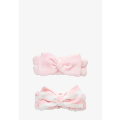 Abbildung von Brushworks Makeup Headbands 2 PACK Haarstylingaccessoires, Damen, Größe: One Size, Pink &amp; white