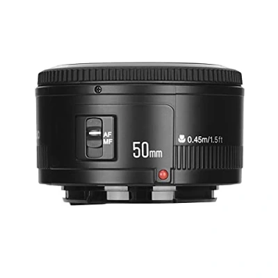 Abbildung von Yongnuo YN 50mm F/1.8 AF/MF Groß Aperture Autofokus Objektiv für Canon EF Mount EOS Camera Kamera LF651